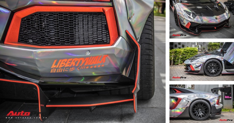 Lamborghini Aventador độ Liberty Walk bảy sắc cầu vồng của đại gia Vũng Tàu 3