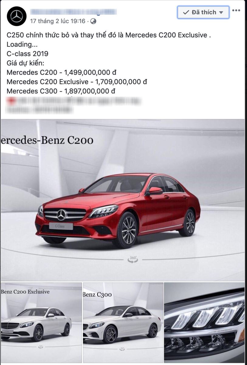 Lộ ảnh nội thất Mercedes-Benz C-Class 2019 và giá bán dự kiến từ 1,499 tỷ đồng tại Việt Nam 1 2