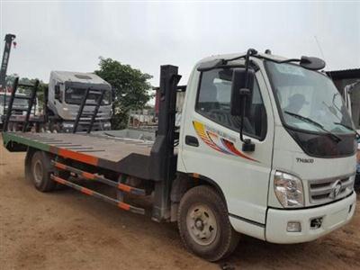 Xe tải Thaco Ollin 700B nâng đầu chở máy công trình