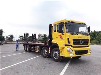 Xe nâng đầu chở máy công trình Dongfeng Hoàng Huy 4 chân tải trọng 16,3 tấn