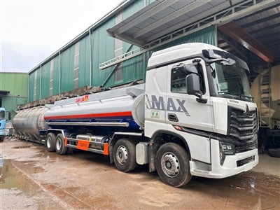 Xe Bồn Chở Xăng Dầu 22 Khối Howo Max 350HP 4 Chân 8x4