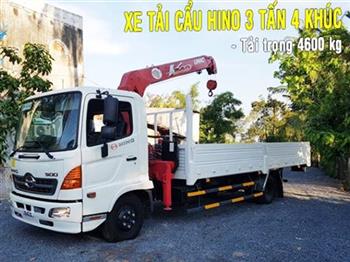 Giới thiệu Xe tải cẩu Hino 3 tấn 4 khúc UNIC URV340