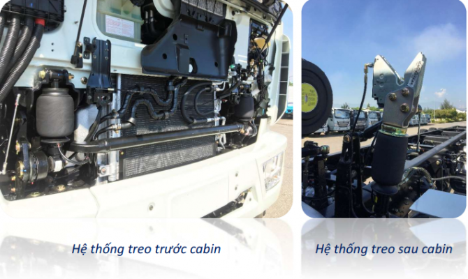Hệ thống treo xe tải THACO AUMAN C300 - 17 tấn