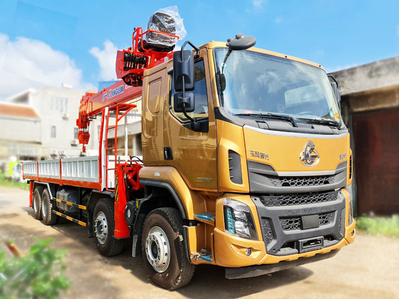Xe tải 4 chân Chenglong H5 đáp ứng đầy đủ các yêu cầu về xe tải gắn cẩu lớn