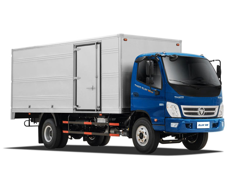 Bán xe tải Thaco Ollin 120 E4 trọng tải 7 tấn 2021 - thùng kín - xanh đậm