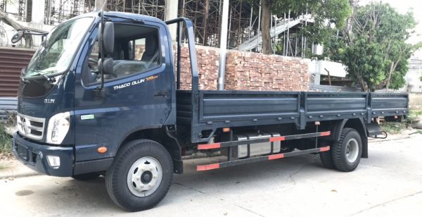 Bán xe tải Thaco Ollin 120 E4 trọng tải 7 tấn 2021 - thùng lủng - xanh đậm